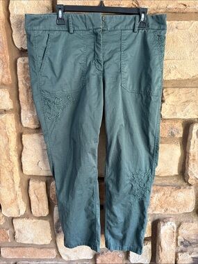 Loft embroidered chinos size 12